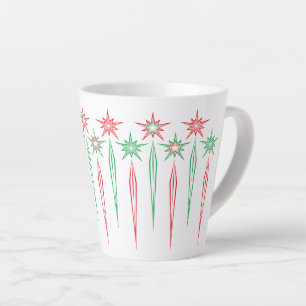 Mid Mod Icicles Latte Mug