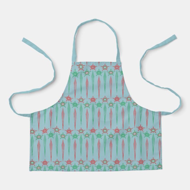 Mid Mod Icicles Small Apron (Front)