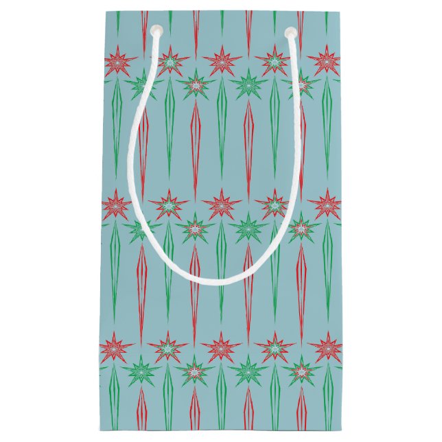 Mid Mod Icicles Small Gift Bag (Front)