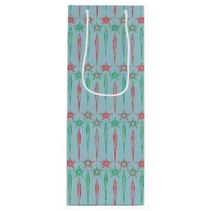 Mid Mod Icicles Wine Gift Bag