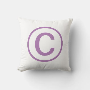 Mid-Mod Lavender Copyright Cushion