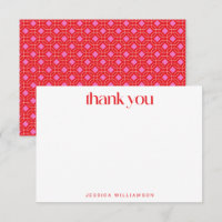 Mid Modern Red Pink Geometric Custom Bridal Shower