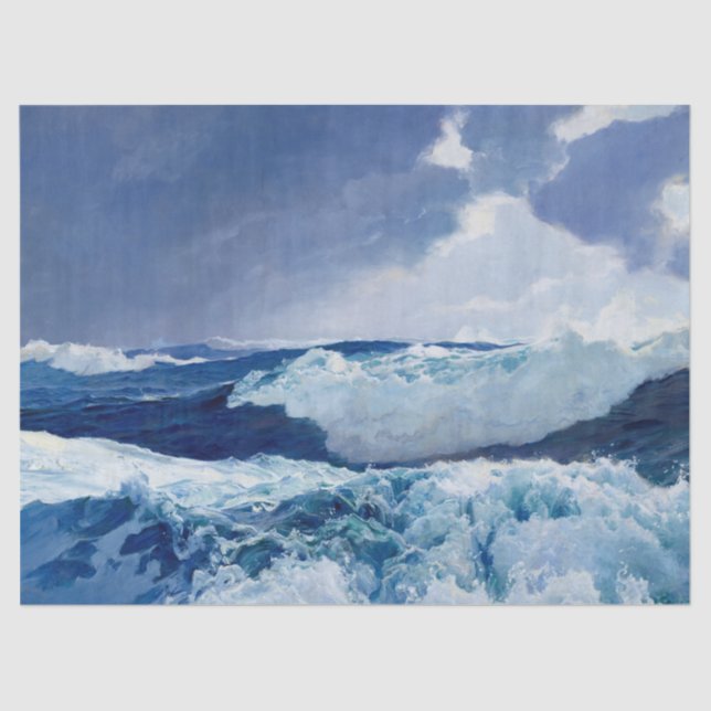 Mid Ocean by Frederick Judd Waugh Tissue Paper (Front)
