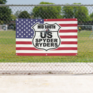 Mid South Chapter - US Flag & Logo Banner 3x5