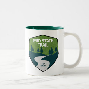 Mid State Trail Pennsylvania Two-Tone Coffee Mug
