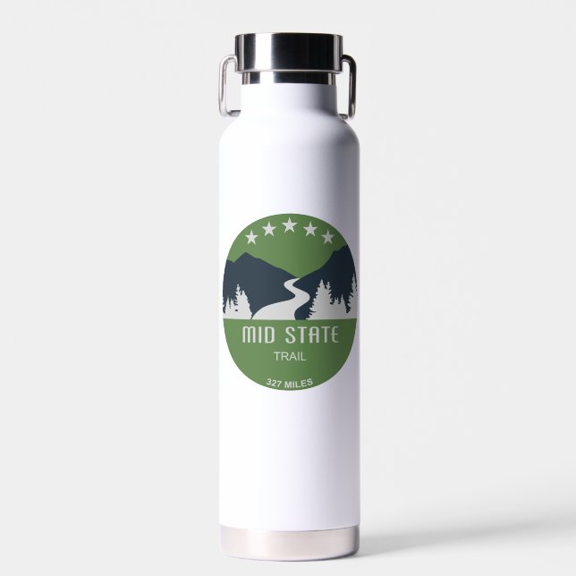 Mid State Trail Pennsylvania Water Bottle (Front)