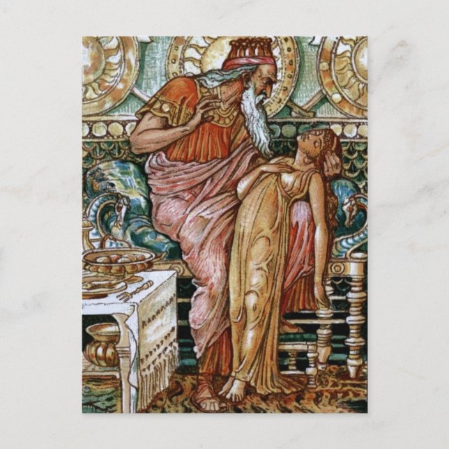 Midas' Daughter Turned To Gold Postcard (Front)