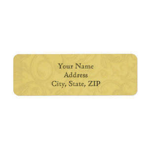 Midas Touch Gold Wedding Return Address Label