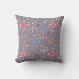 Midcentury Atomic Age Stars Cushion