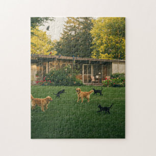 Midcentury Critter Frolic Jigsaw Puzzle