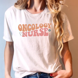 Midcentury Groovy Oncology Nurse T-Shirt