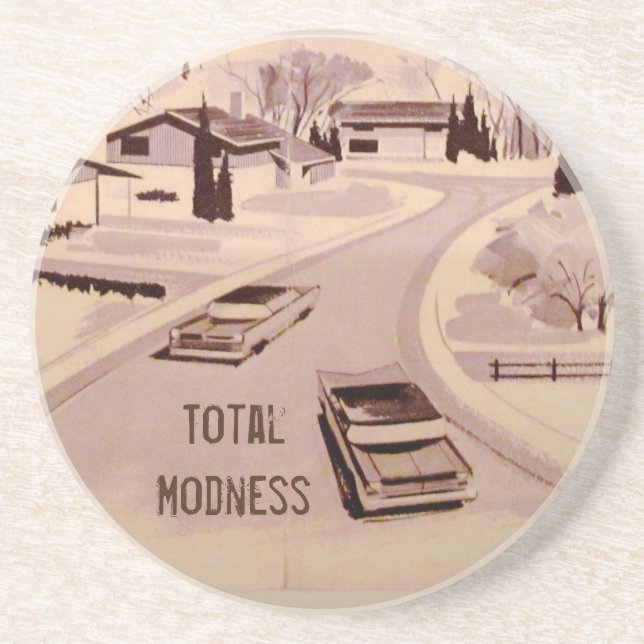 Midcentury Modern Architecture Coaster (Front)