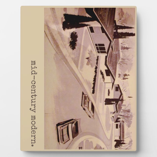 Midcentury Modern Architecture Plaque (Front)