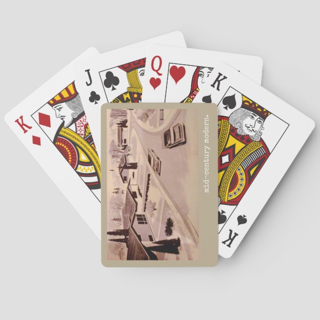 Midcentury Modern Architecture Playing Cards (Back)