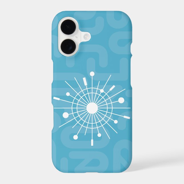 Midcentury Modern Atomic Snowflake Christmas Star (Back)