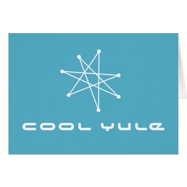 Midcentury Modern Christmas Atomic Starburst Star  (Front Horizontal)