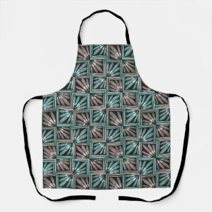 Midcentury Modern Geometric Petals Apron