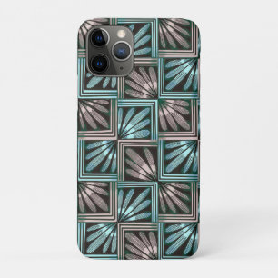 Midcentury Modern Geometric Petals iPhone 11 Pro Case