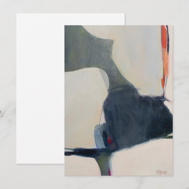 Midcentury Modern Inspired Abstract Art  Card (Front/Back)