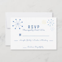Midcentury Modern Retro Vintage Style Wedding RSVP