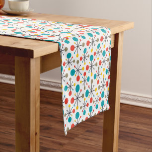 MidCentury Modern Vintage Retro Abstract Art  Short Table Runner