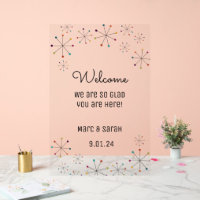 Midcentury Modern Wedding Welcome