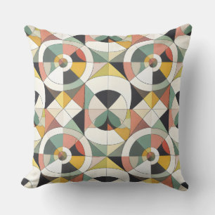 Midcentury Orbit Geometric Cushion
