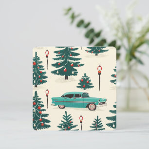 Midcentury Turquoise Christmas Drive