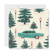 Midcentury Turquoise Christmas Drive