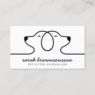Midday Dog Walking Service Business Card