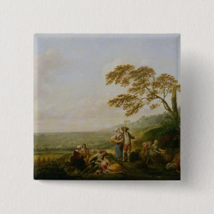 Midday, from a series on the four hours of the 15 cm square badge