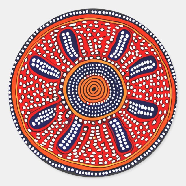 Midden Classic Round Sticker (Front)