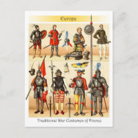 Middle Ages Traditional War Costumes of France