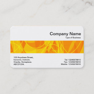 Middle Band - Abstract Orange Business Card
