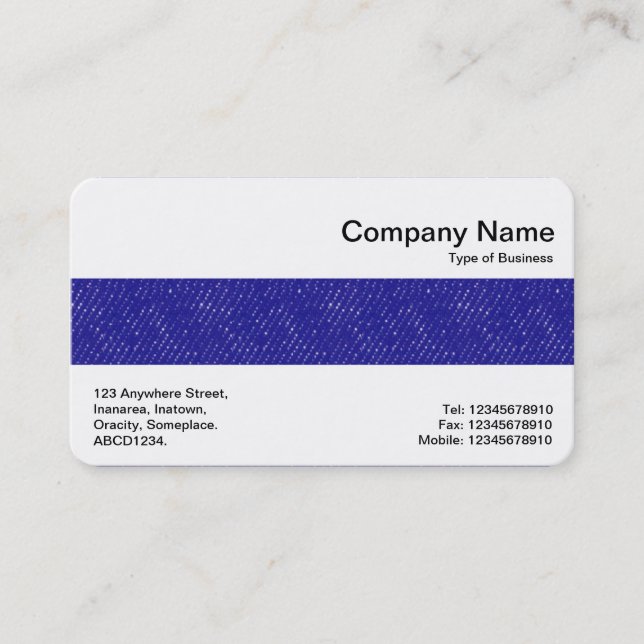 Middle Band - Blue Denim Business Card (Front)