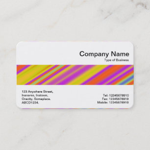 Middle Band - Colourful Abstract Business Card
