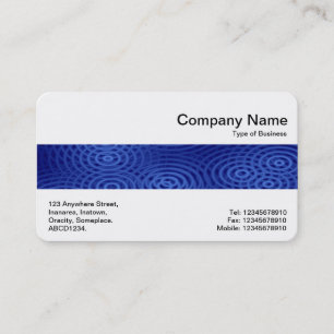 Middle Band - Electric Rain Blue Business Card