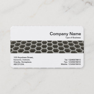 Middle Band - Honeycomb in Perspective (Warm) Business Card