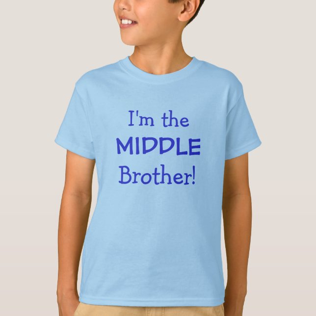 Middle Brother Kids T-Shirt (Front)