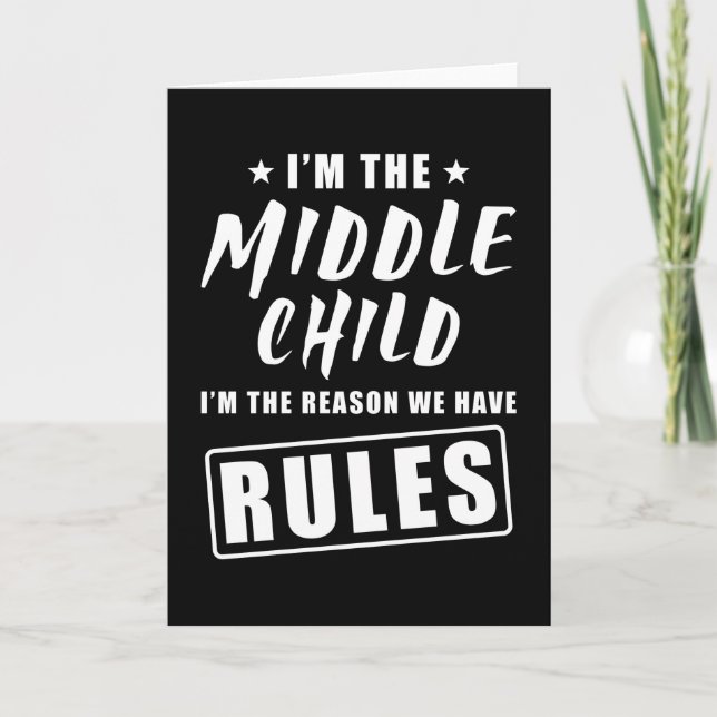 Middle Child Card (Front)