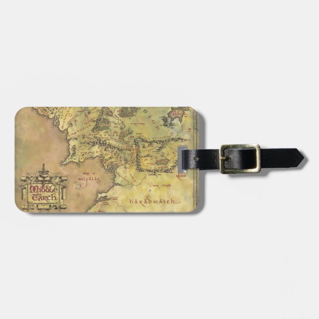 MIDDLE EARTH™ #2 Map Luggage Tag (Front Horizontal)