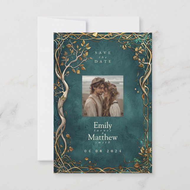 Middle-earth Majesty Wedding Save The Date (Front)