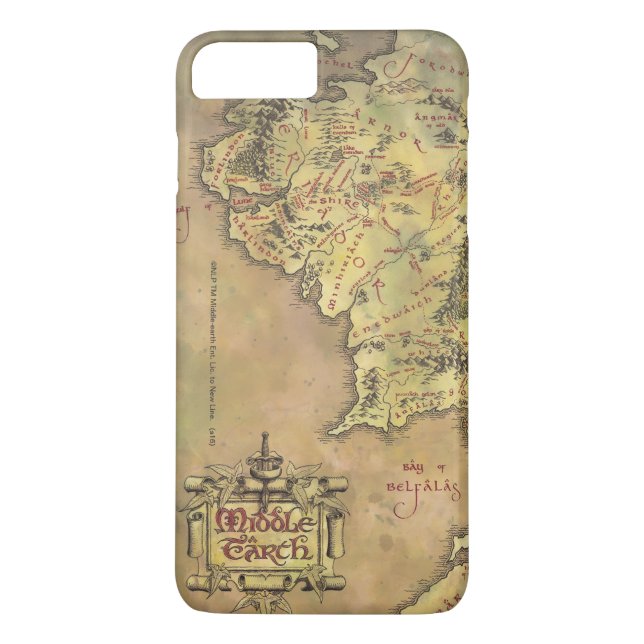 MIDDLE EARTH™ Map Case-Mate iPhone Case (Back)