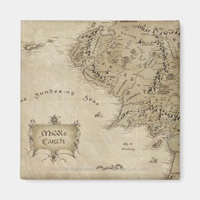 MIDDLE-EARTH™ Map Magnet (Front)