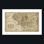 MIDDLE-EARTH™ Map Poster<br><div class="desc">The Hobbit: An Unexpected Journey</div>