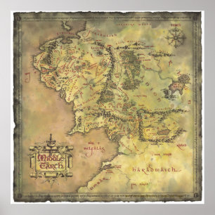 MIDDLE EARTH™ Map Poster