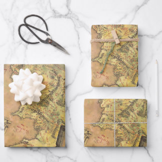 MIDDLE EARTH™ Map Wrapping Paper Sheet
