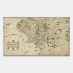 MIDDLE-EARTH™ RECTANGULAR STICKER