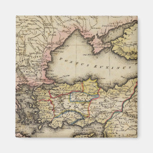 Middle East Atlas Map Magnet