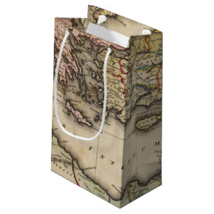 Middle East Atlas Map Small Gift Bag